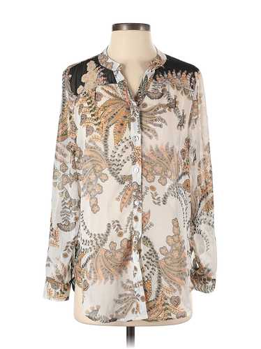 Fig and Flower Women Ivory Long Sleeve Blouse S - image 1