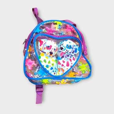 Lisa Frank Dalmatian paint splatter mini backpack - image 1