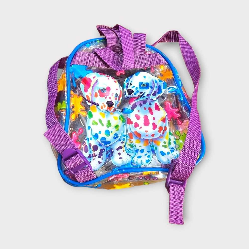 Lisa Frank Dalmatian paint splatter mini backpack - image 2