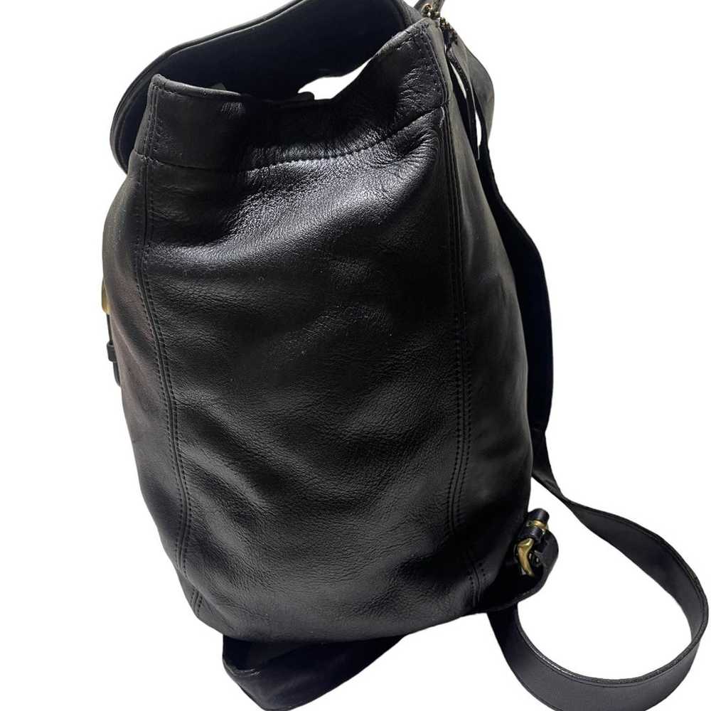 Coach Vintage 4134 Genuine Black Leather Backpack… - image 6