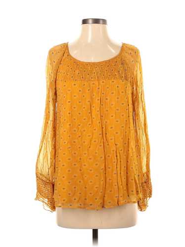 Sundance Women Yellow Long Sleeve Blouse XS