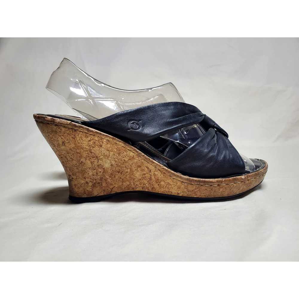 Born Women's 10 Drilles Soft Leather Cork Wedge S… - image 4