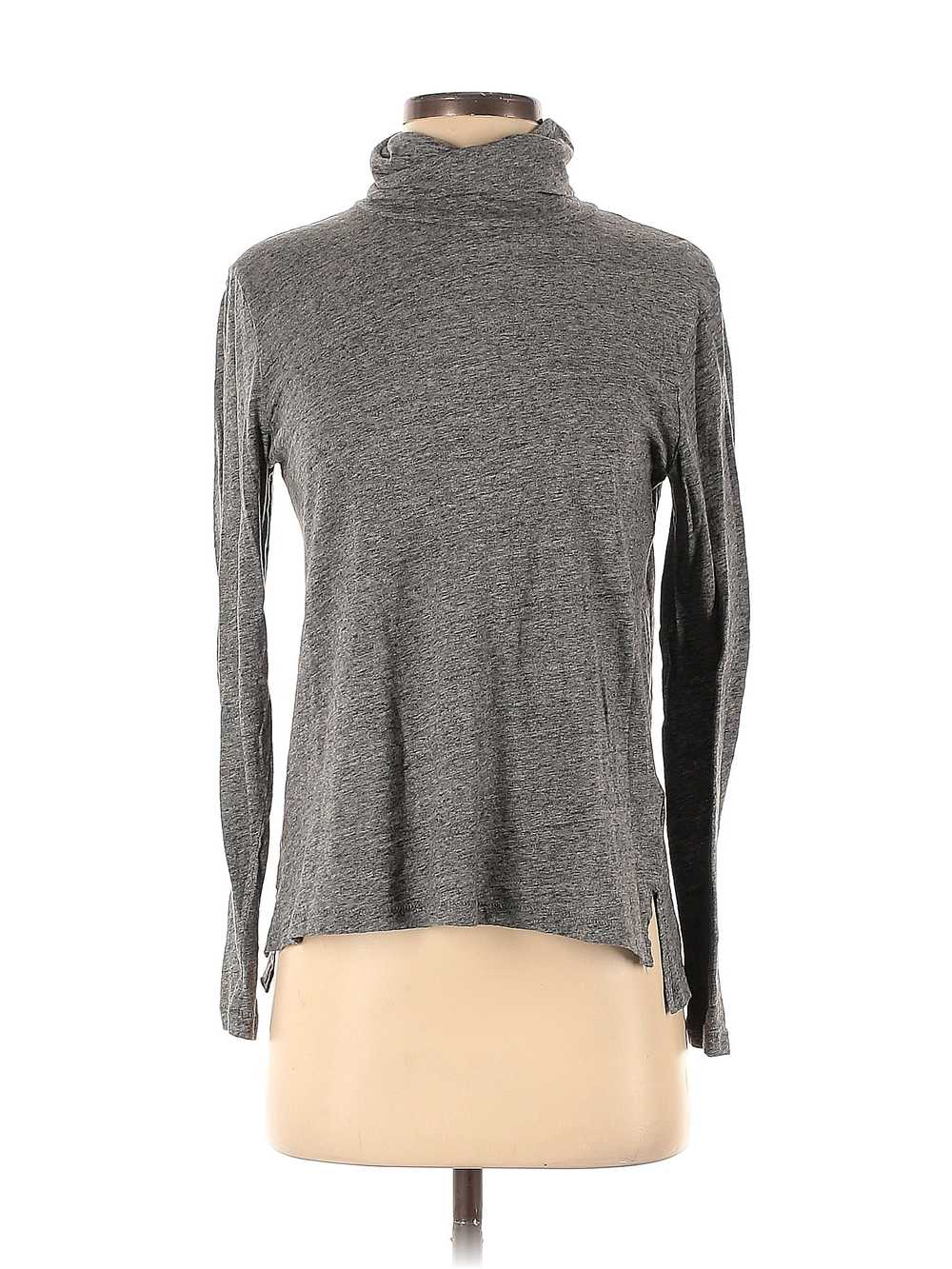 Madewell Women Gray Long Sleeve Turtleneck S - image 1