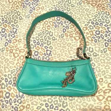 Vintage Teal Juicy Couture Handbag Purse Bag Smal… - image 1