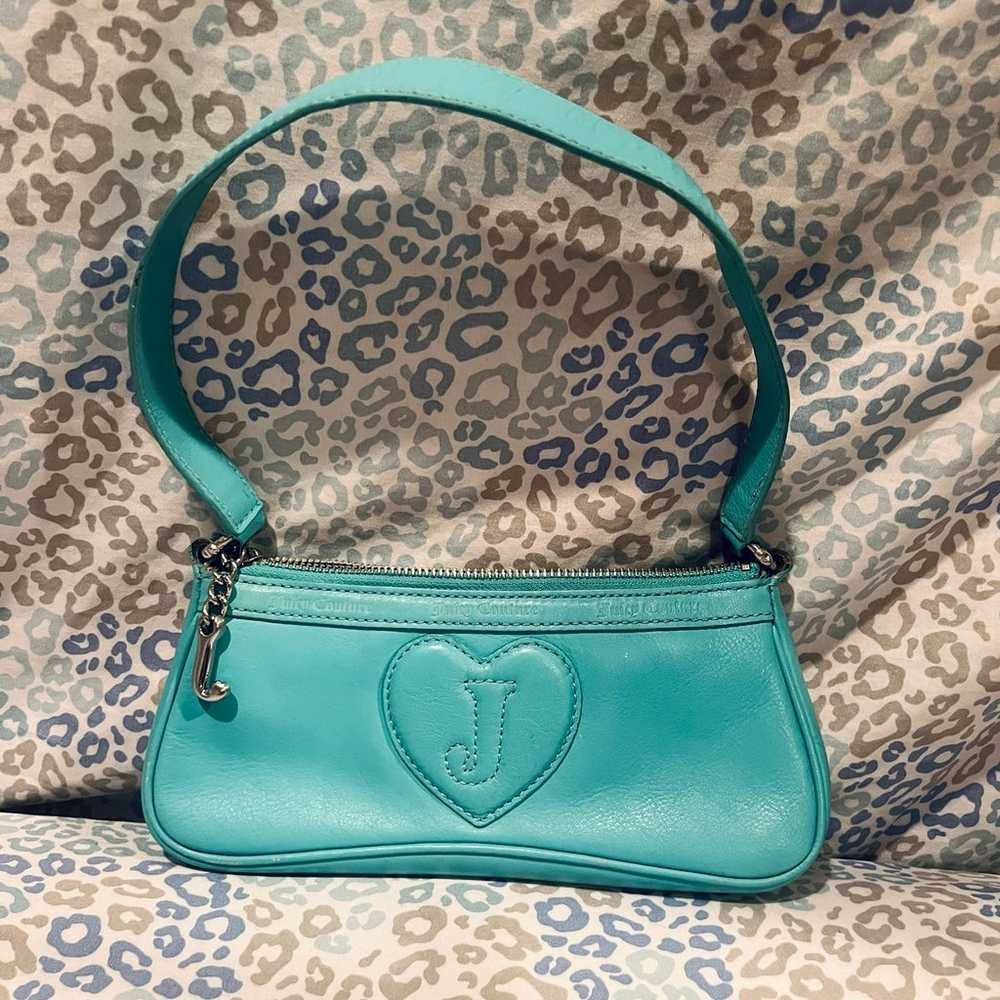 Vintage Teal Juicy Couture Handbag Purse Bag Smal… - image 3