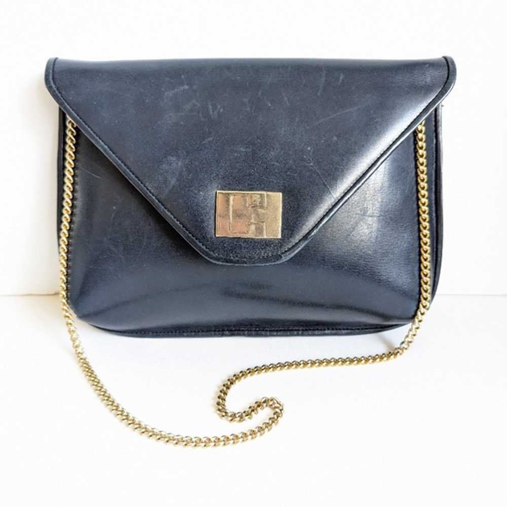 Susan Gail Front Flap Leather Chain Shoulder Bag … - image 11