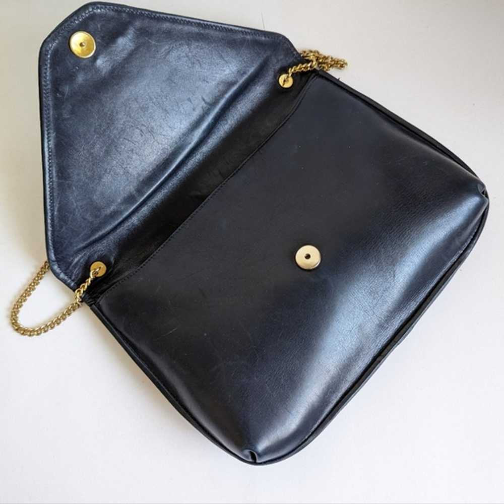 Susan Gail Front Flap Leather Chain Shoulder Bag … - image 5