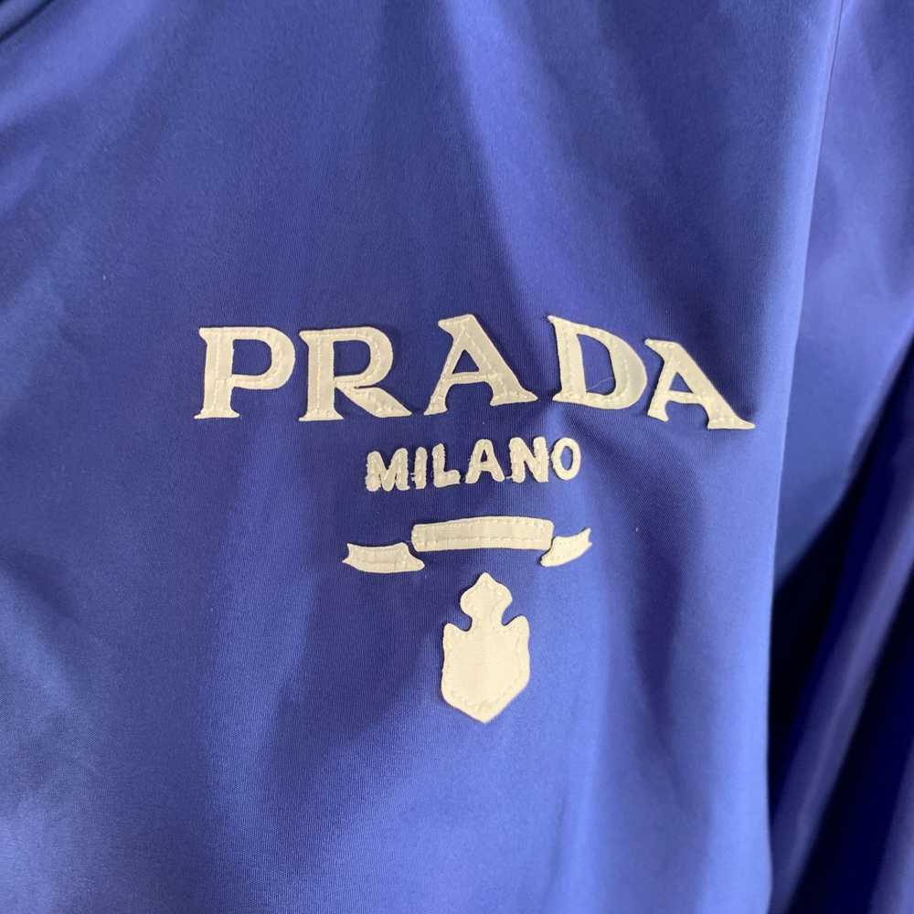 Prada Blue Polyamide Logo Windbreaker Jacket - image 2