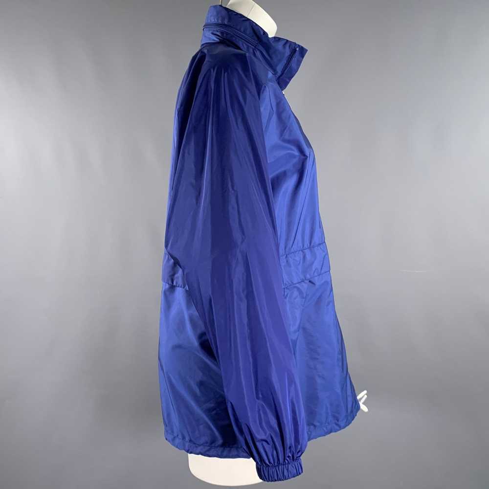 Prada Blue Polyamide Logo Windbreaker Jacket - image 3