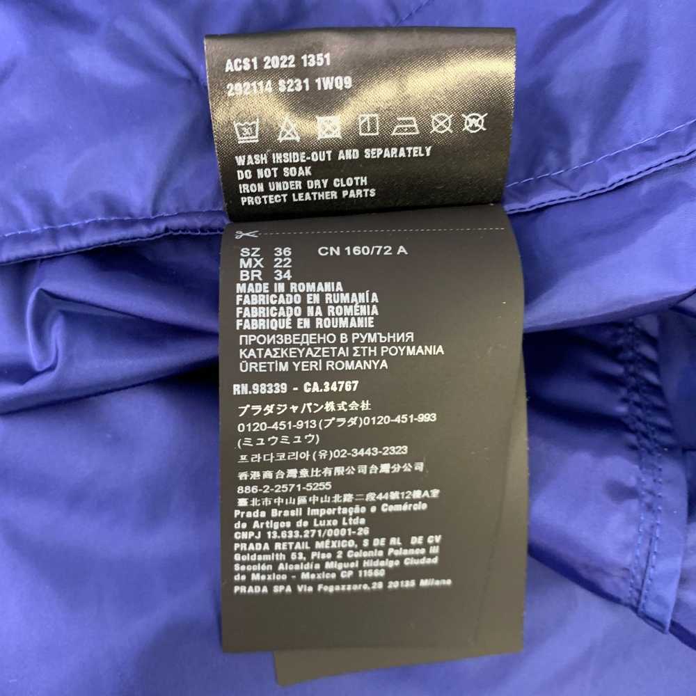 Prada Blue Polyamide Logo Windbreaker Jacket - image 8