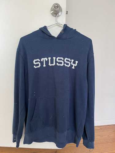 Stussy Vintage stussy light hoodie w paint splatte