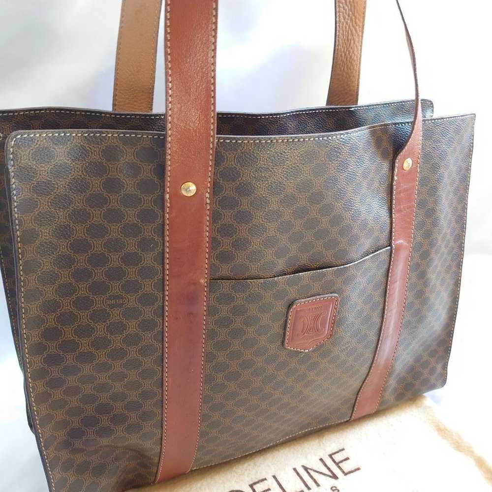 CELINE Macadam Pattern Tote Bag - image 2