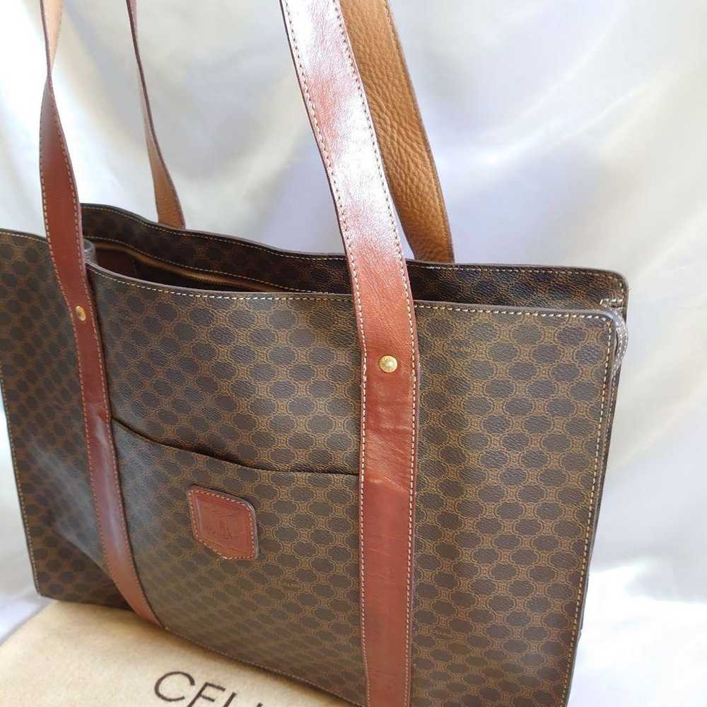 CELINE Macadam Pattern Tote Bag - image 3