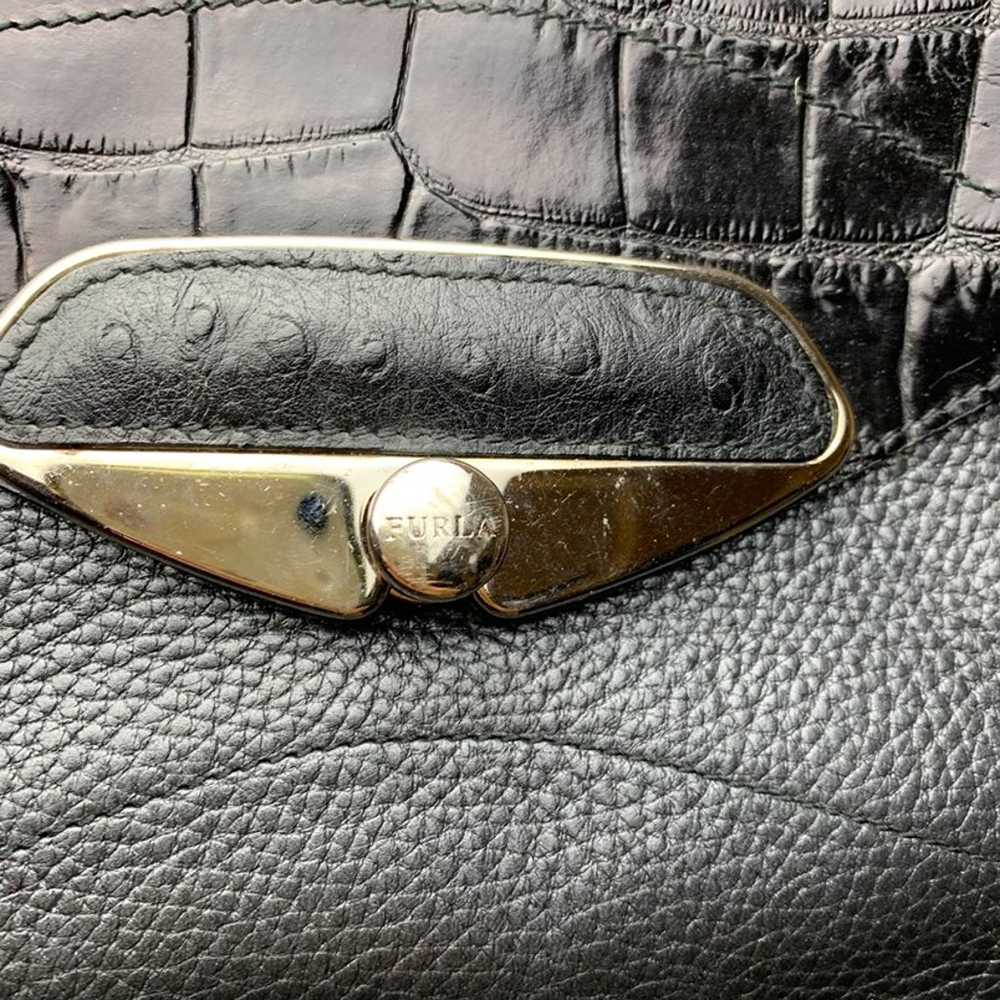 Furla vtg genuine leather shoulder bag - image 6