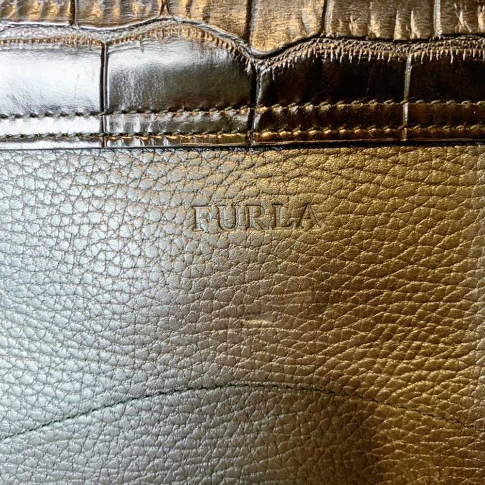 Furla vtg genuine leather shoulder bag - image 7