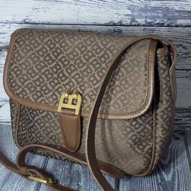 Vintage BALLY bag signature crossbody tan brown