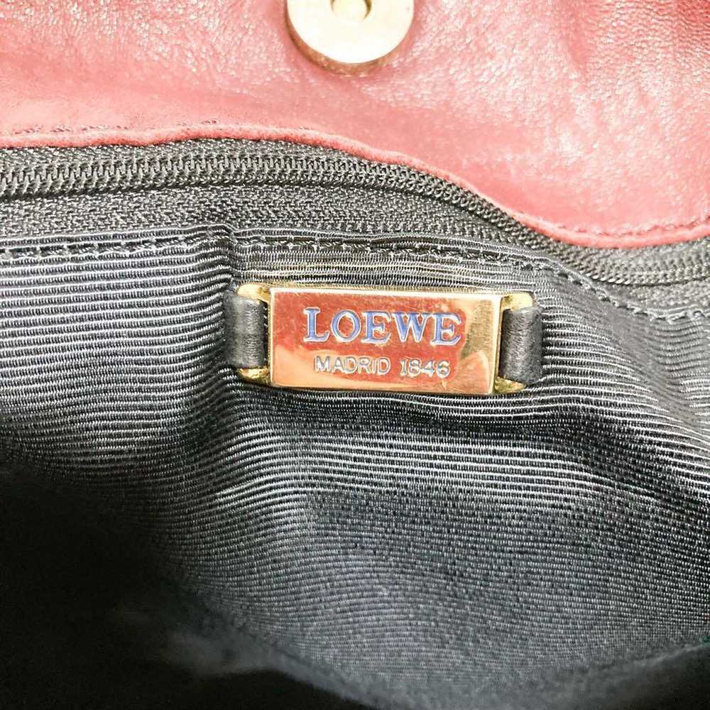 Loewe Flamenco Shoulder Bag Anagram Logo Pouch Le… - image 10