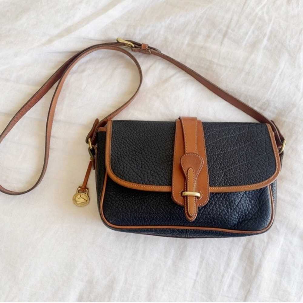 Vintage Dooney & Burke Navy equestrian - image 1