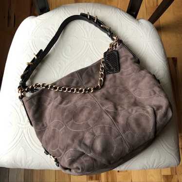 Vintage suede hobo coach - Gem
