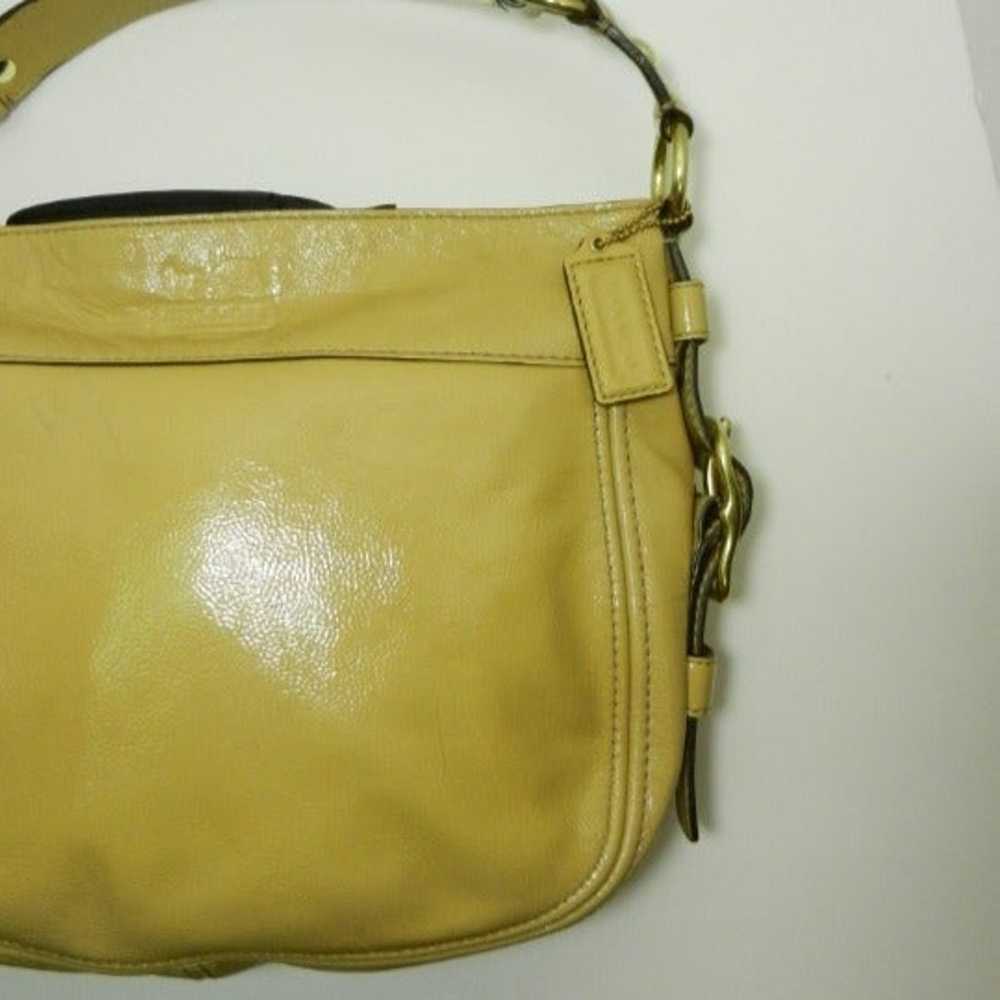 COACH Zoe Patent Leather Hobo Fawn - image 2