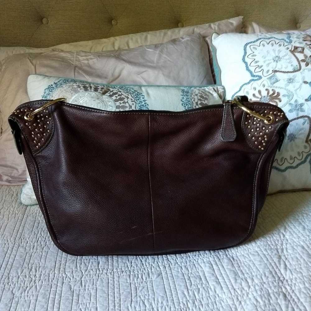 Vintage Or by orYANY Leather Hobo Shoulder Handba… - image 3