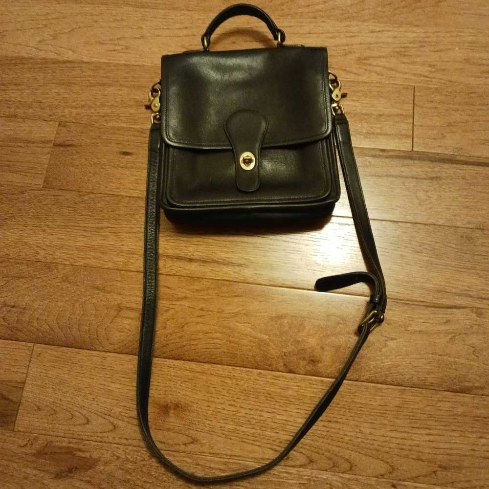 Vintage Coach Leather Station Bag - image 1