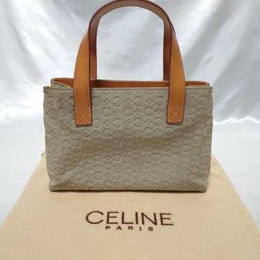 CELINE Macadam Pattern C Logo Triomphe Handbag