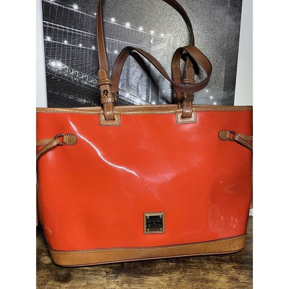 Dooney & Bourke Orange Tote Bag / Hobo / Purse Pe… - image 1