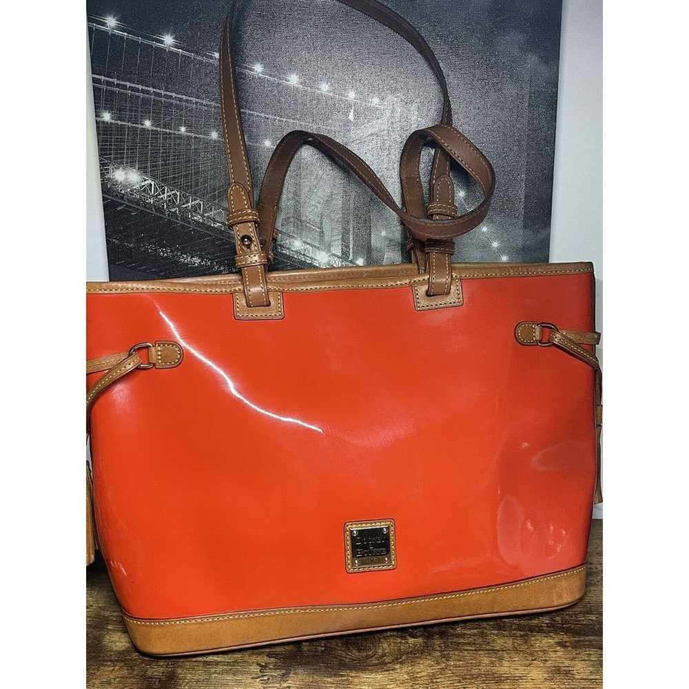 Dooney & Bourke Orange Tote Bag / Hobo / Purse Pe… - image 2