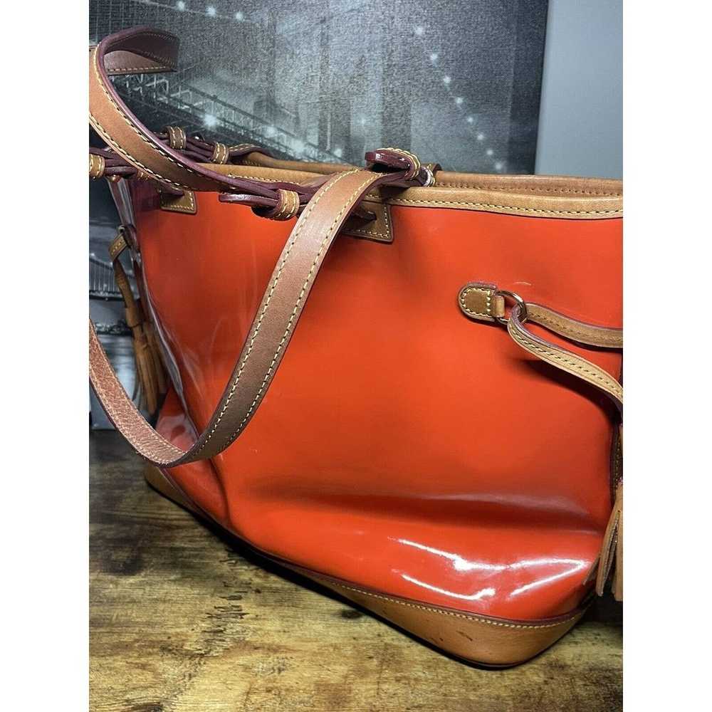 Dooney & Bourke Orange Tote Bag / Hobo / Purse Pe… - image 4