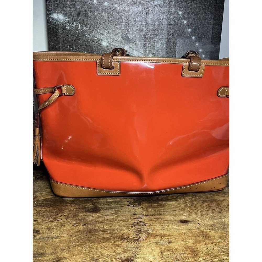 Dooney & Bourke Orange Tote Bag / Hobo / Purse Pe… - image 5