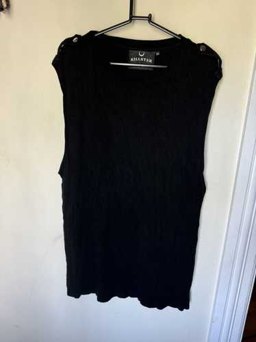 Killstar Killstar Shoulder snap tank top in black