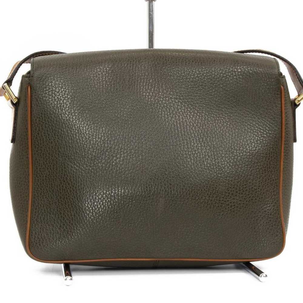 OLD CELINE shoulder bag crossbody dark green colo… - image 4