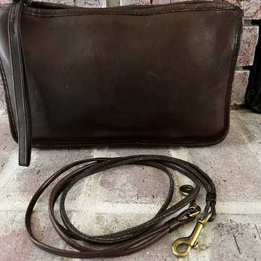 Vintage Coach Bonnie Cashin’s Portfolio Clutch Bag in Saddle Brown hot