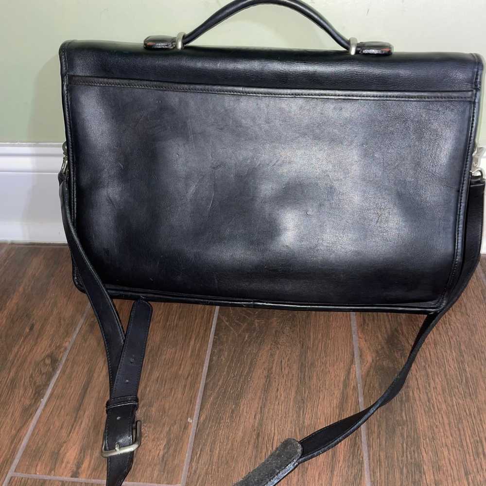 Vintage COACH Legacy Lexington Black Smooth Leath… - image 3