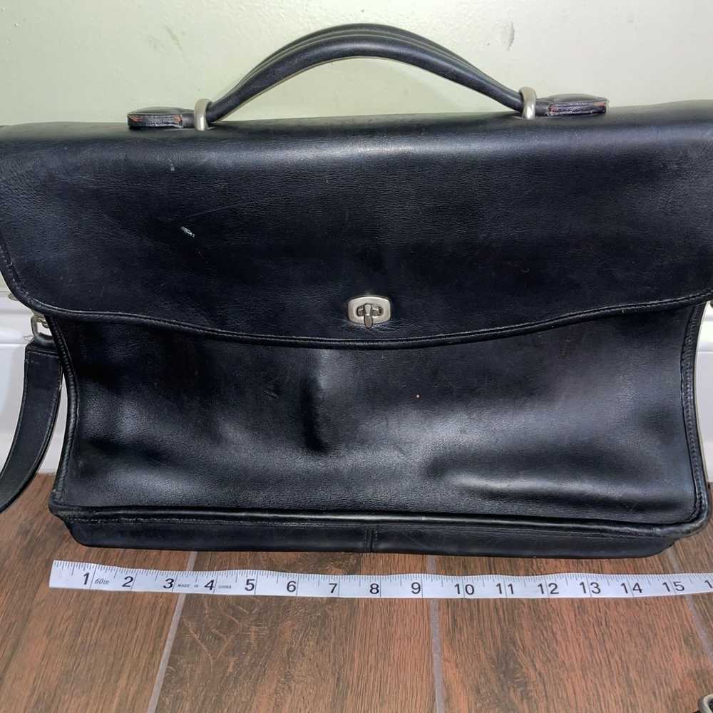 Vintage COACH Legacy Lexington Black Smooth Leath… - image 9