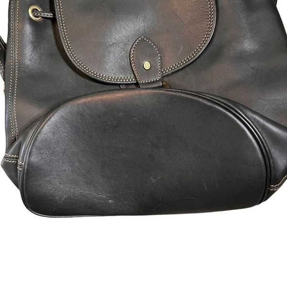 Mark Cross Leather Backpack with Cinch and Magnet… - image 6