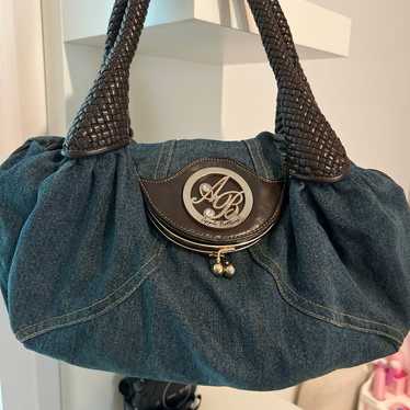 Vintage  Apple bottoms  denim  purse - image 1