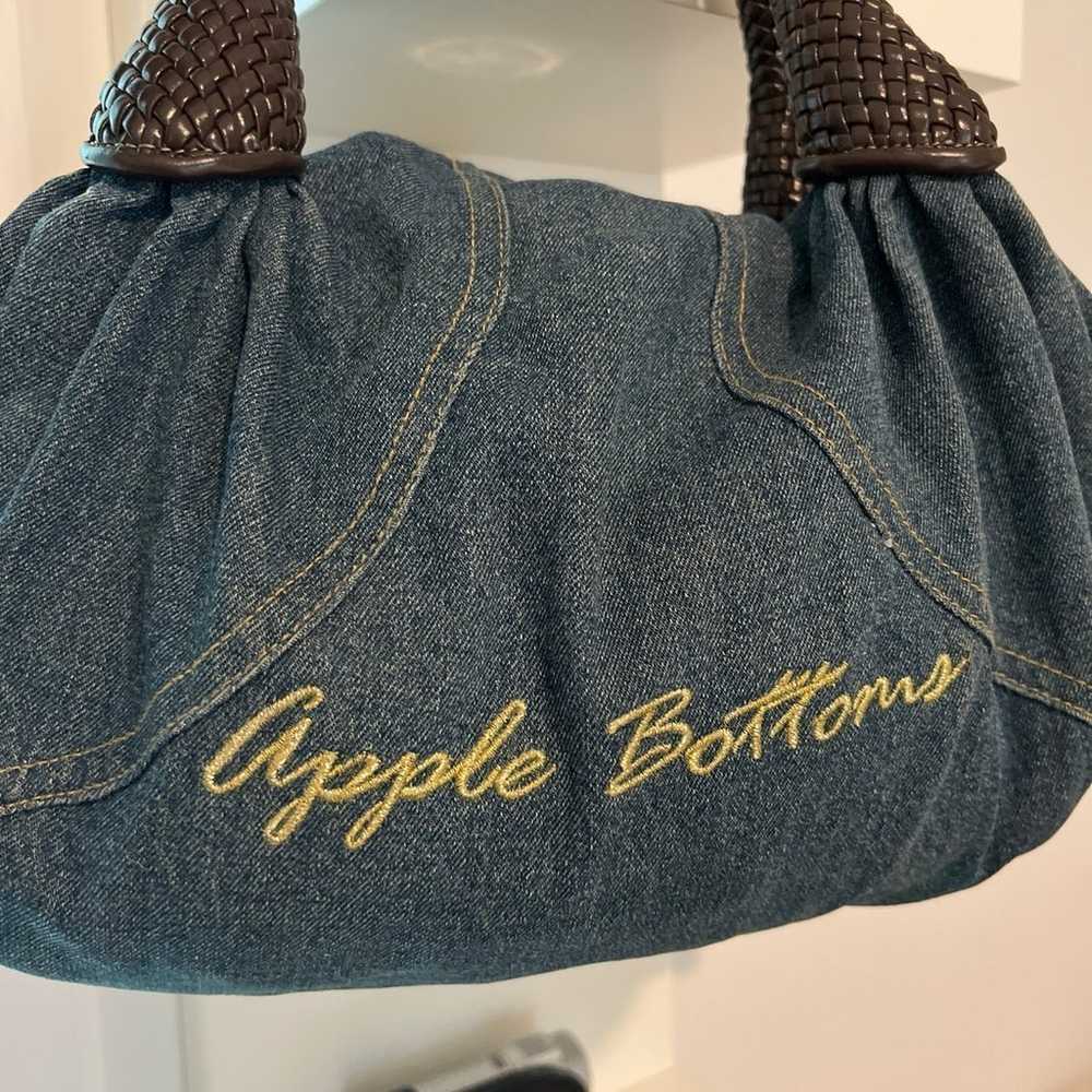 Vintage  Apple bottoms  denim  purse - image 6