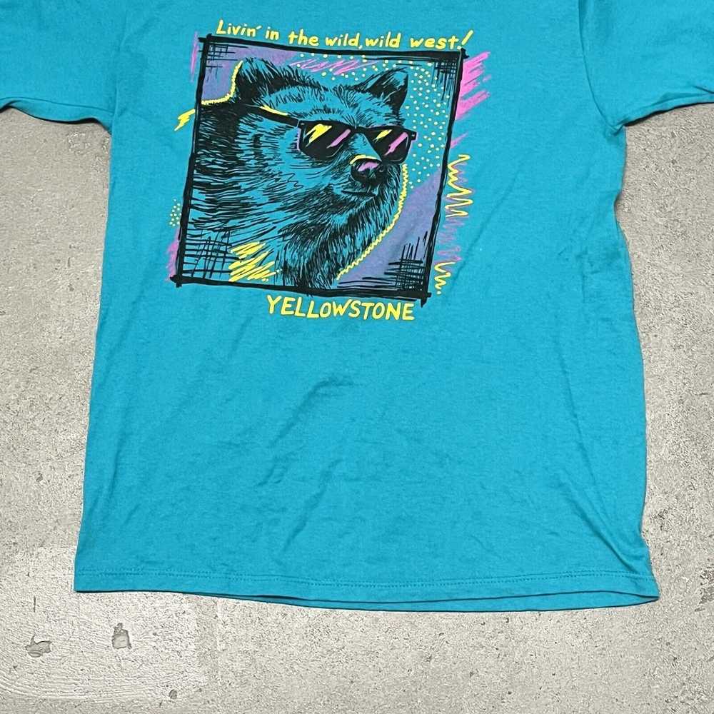 Jerzees Vintage 1990’s Jerzees Yellowstone Graphi… - image 6