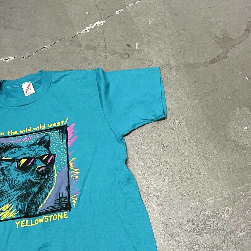 Jerzees Vintage 1990’s Jerzees Yellowstone Graphi… - image 7