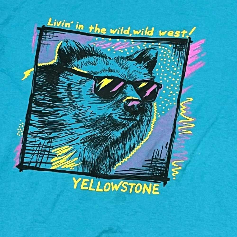 Jerzees Vintage 1990’s Jerzees Yellowstone Graphi… - image 8