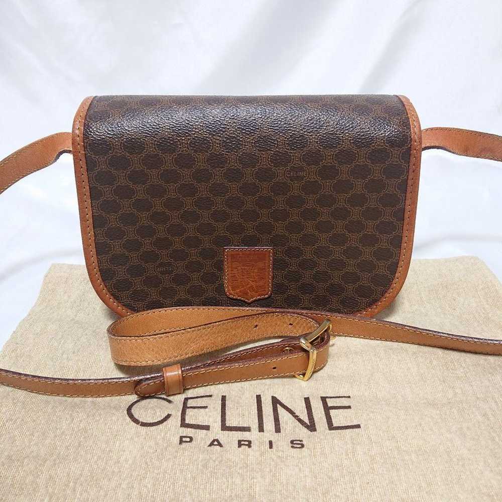 CELINE Macadam Pattern Shoulder Bag Vintage - image 1