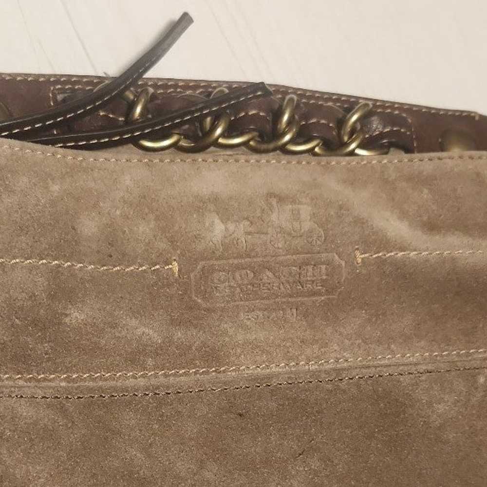 Vintage Suede Coach Hobo Bag - Gem