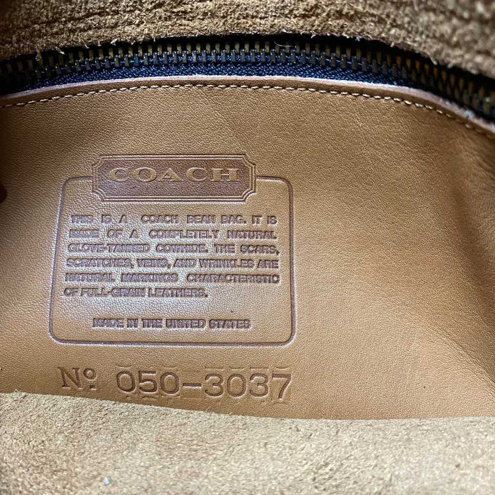 Vintage Coach Compartment Bag  British Tan Crossb… - image 4