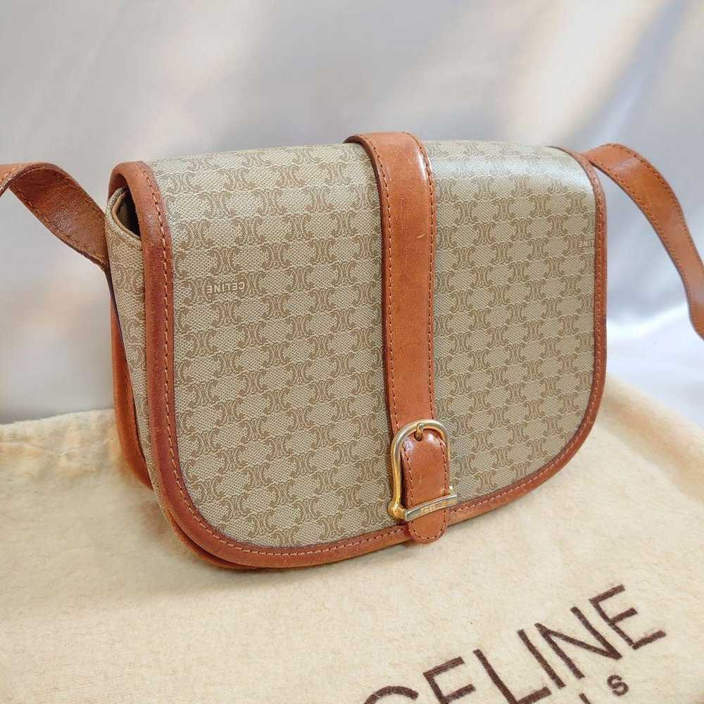 CELINE Macadam Pattern Shoulder Bag - image 2