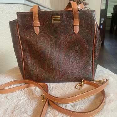 Etro paisley print vintage purse - image 1