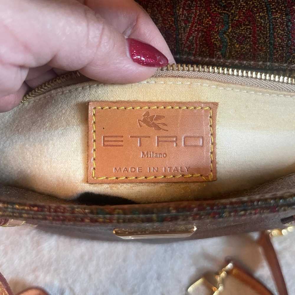 Etro paisley print vintage purse - image 2