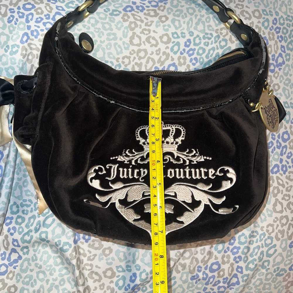 Vintage Black Juicy Couture Purse Handbag Satchel… - image 10