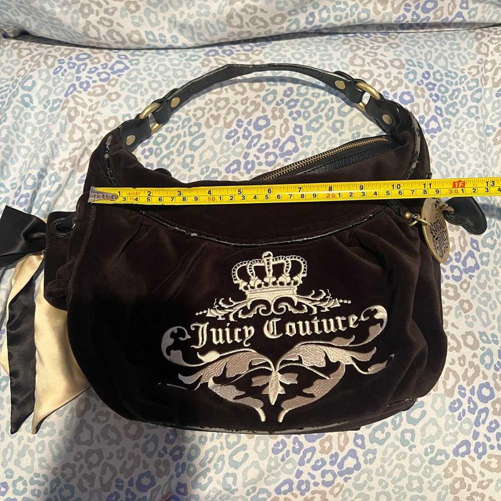 Vintage Black Juicy Couture Purse Handbag Satchel… - image 2